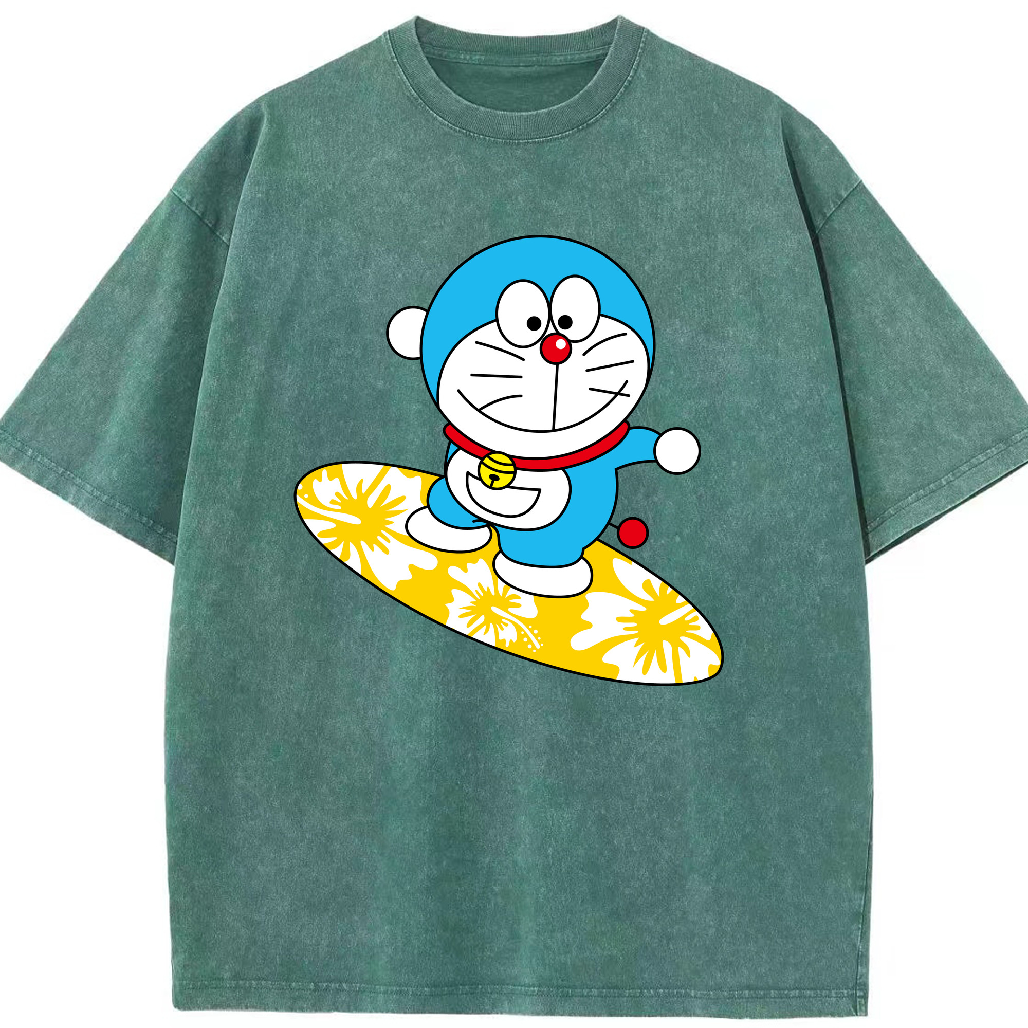 （画像用） ドラえもん Doraemon 綿100% ヴィンテージ風 半袖Tシャツ（フロントプリント）